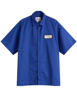WTAPS Logo Work Shirt - Blue