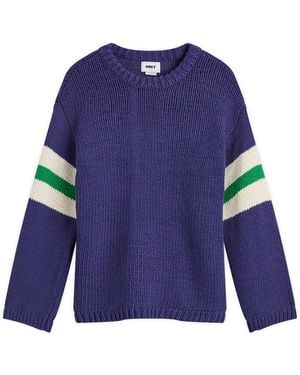 Obey Zone Stripe Sweater - Blue