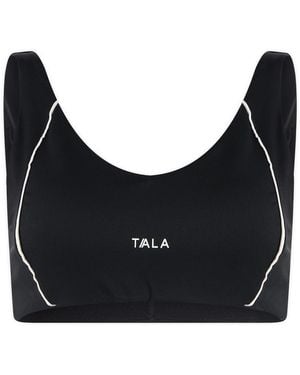 Tala Skinluxe Contrast Piping Sports Bra - Black