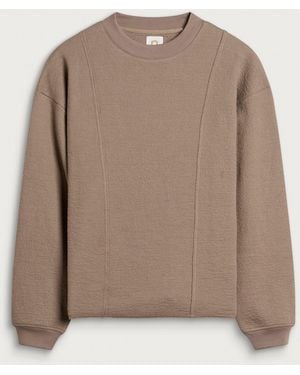 Ganter Raw Edge Crewneck Sweatshirt - Natural
