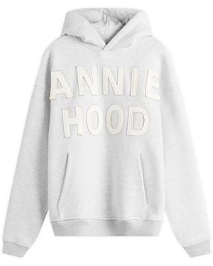 Annie Hood Applique Hoodie - White