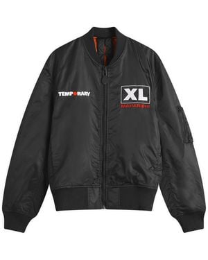 Maharishi Xl Temporary Celeste Ma-1 Flight Jacket - Black