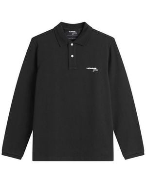 HOMMEGIRLS Cropped Ss Stripe Pique Polo Shirt - Metallic