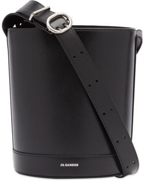 Jil Sander Cannolo Bucket - Black