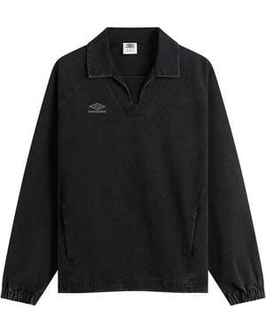 Umbro Washed Drill Top Sweatshirt - Black