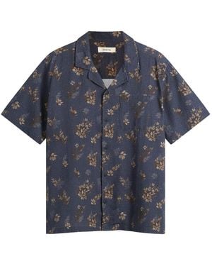 Kestin Gorse Print Crammond Shirt - Blue