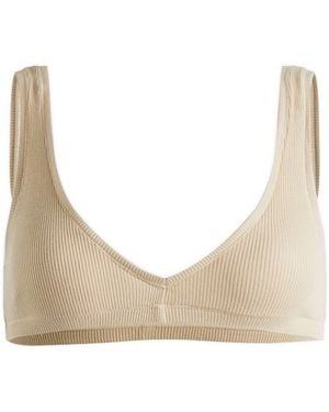 Skims Cotton Rib Bralette - Natural