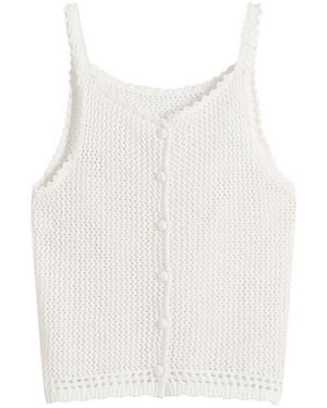 DUNST Knit Vest Top - Natural