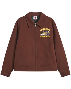 ICECREAM Ic Services Quilted Work Jacket - Brown