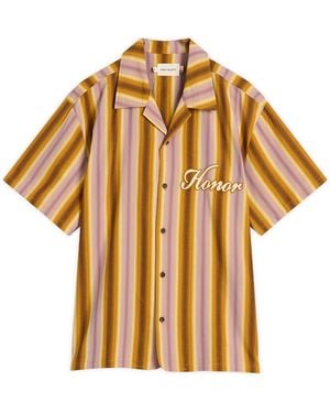 Honor The Gift Auto Shop Camp Shirt - Brown