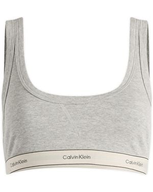 Calvin Klein Heritage Unlined Bralette - Gray