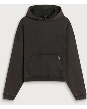 Represent Boxy Oversized Hoodie - Black
