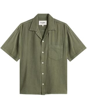 Corridor NYC Double Cloth Short Sleeve Shirt - Green