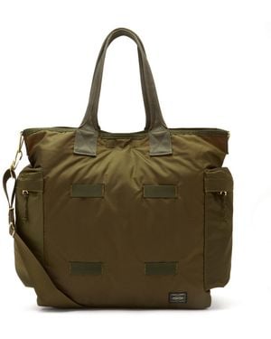 Porter-Yoshida and Co Force 2-Way Tote Bag - Green