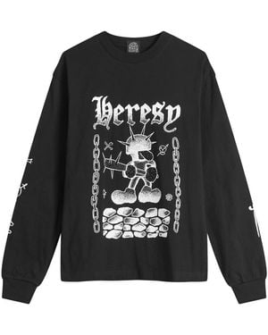Heresy Fightin Long Sleeve T-Shirt - Black