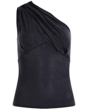 Peachy Den Kylie Asymmetric Top - Blue