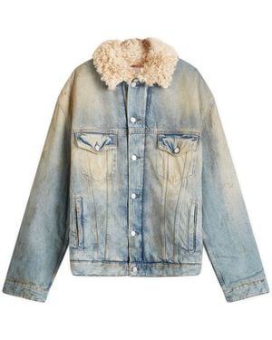 Acne Studios Oversized Lined Denim Jacket - Blue