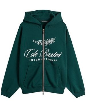 Cole Buxton International Zipped Hoodie - Green