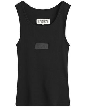 Maison Margiela Mm6 Long Tank Top - Black