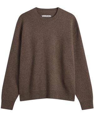 Acne Studios Cashmere Crew Neck - Brown