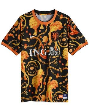 Nike Patta Netherlands Pre Match Football Jersey - Black