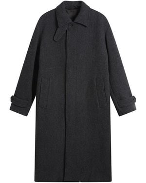 NN07 Gibson Brushed Wool Coat Jacket - Black