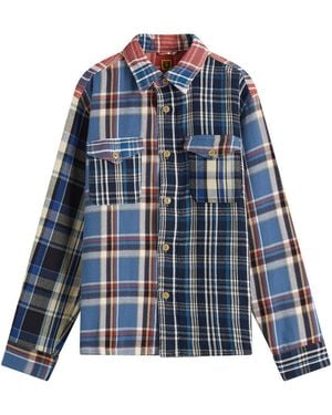 Human Made Crazy Check L/S Shirt - Blue