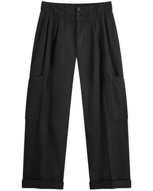 YMC Grease Wide Trousers - Grey