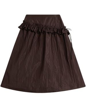 Damson Madder Flavia Midi Skirt - Brown