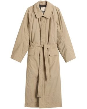 Girls Of Dust Military Nylon Trench Coat - Natural