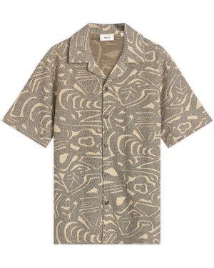 NN07 Julio Jacquard Vacation Shirt - Natural