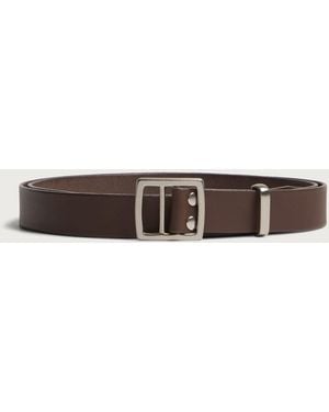 Comme des Garçons Steer Oil Leather Belt - Brown