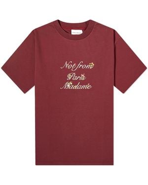 Drole de Monsieur Presented By End. Embroidered Interlock T-Shirt