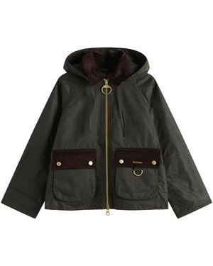 Barbour Carville Wax Jacket - Black