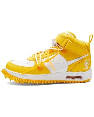 Nike X Off- Air Force 1 Mid Sp Trainers - Yellow