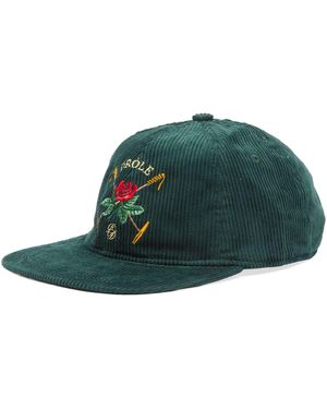 Drole de Monsieur Drole De Monsieur Velour Rose Cap - Green