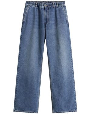 Forét Clay Creased Denim Jeans - Blue