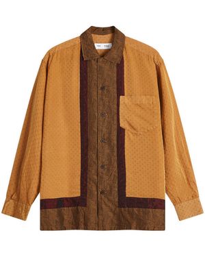 Toga Cupra Panel Shirt - Brown