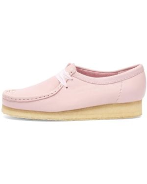Clarks Leather Wallabee Boot - Pink