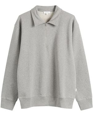 Norse Projects Norse Standard Half Zip Sweatshirt - Grey