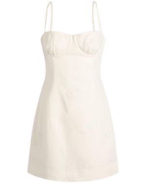 SIR. Alessandra Mini Dress - White
