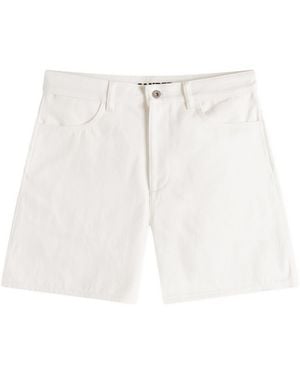 Jil Sander Cargo Denim Shorts - White