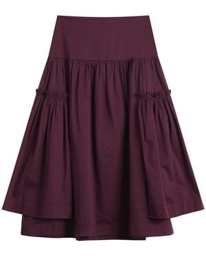 Damson Madder Berta Midi Skirt - Purple