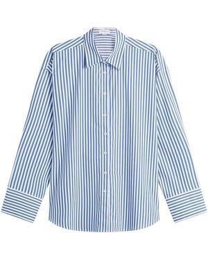 GOOD AMERICAN Poplin Oversized Shirt - Blue