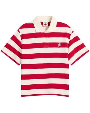 ICECREAM Popsicle Striped Polo Shirt - Red