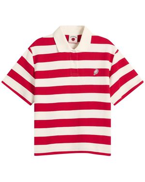 ICECREAM Popsicle Striped Polo Shirt - Red