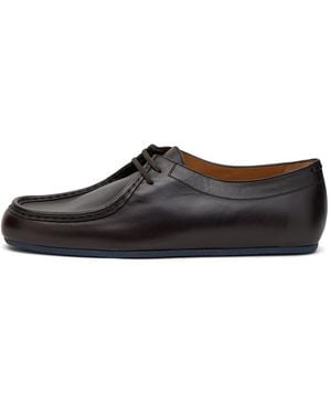 Jil Sander Leather Lace Up Shoe - Brown