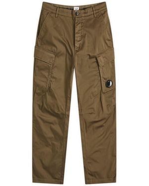 C.P. Company Stretch Sateen Loose Cargo Pants - Green