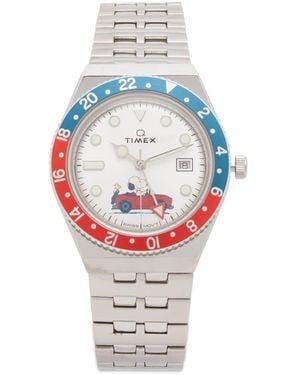 Timex X Peanuts Q Gmt Watch - Metallic