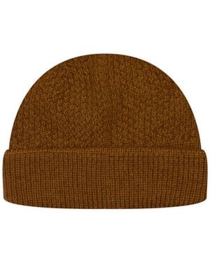 John Smedley Sheratt British Wool Beanie - Brown